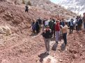 گزارش تصویری بازدید رئیس  و دانشجویان کارشناسی ارشد معدن ، نفت و ژئوفیزیک ازمعدن بوکسیت تاش 
